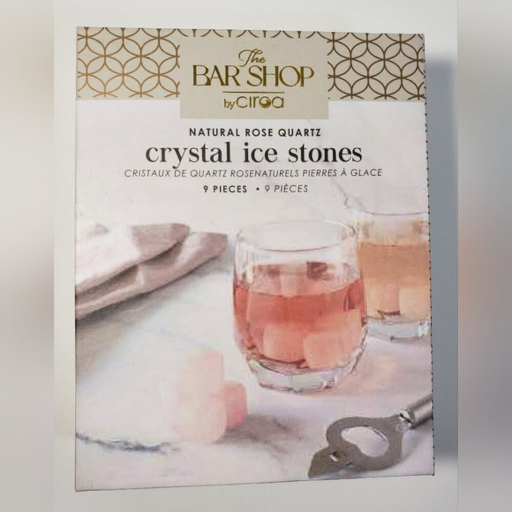 Crystal Ice Set  Natural Rose Quartz
